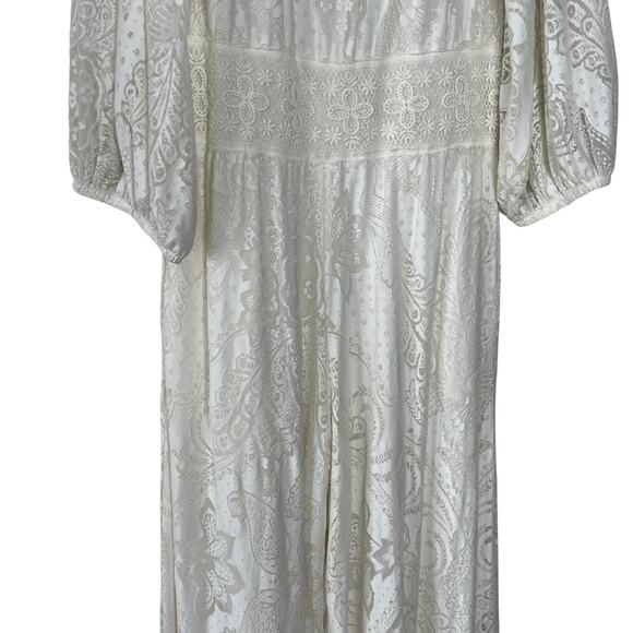 FARM RIO ELLIOT OFF THE SHOULDER JUMPSUIT SIZE XS - Picture 12 of 12